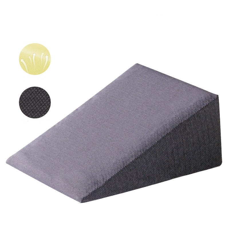 KTX-105683 Comfortable Triangle Bedside Back Cushion - Soft Sponge Inner Core with Air Layer Design (72x67x29cm)