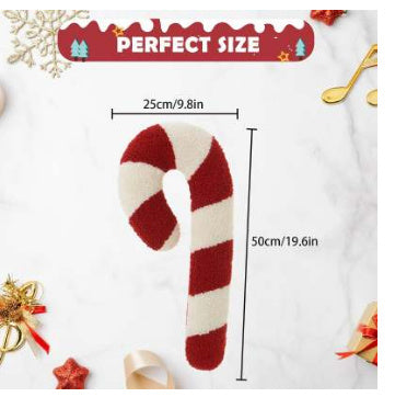 KTX-105811 Christmas-Themed Velvet Embroidered Decorative Pillow in Various Shapes and Sizes