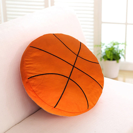 KTX-106835 Creative Football Shaped Plush Cushion for Comfortable Leaning with PP Cotton Filling