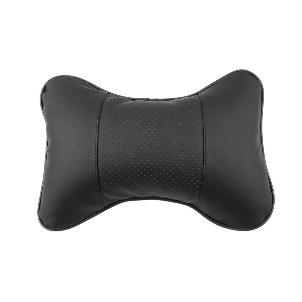 KTX-107987 Car Seat Bone Pillow - PVC Leather Headrest with 100% Cotton Filling for Comfort and Support