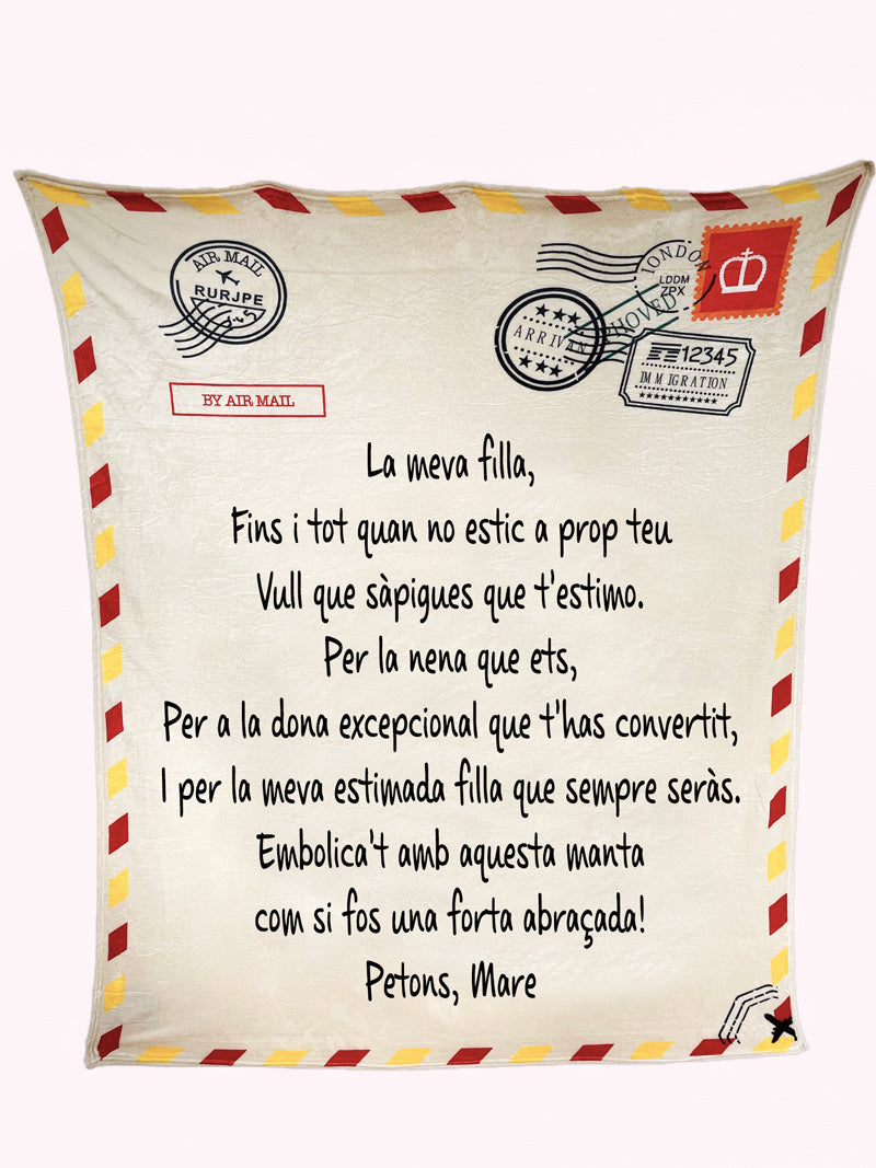 KTX-107987 Cozy Yellow Flannel Lamb Wool Blanket 130x150cm