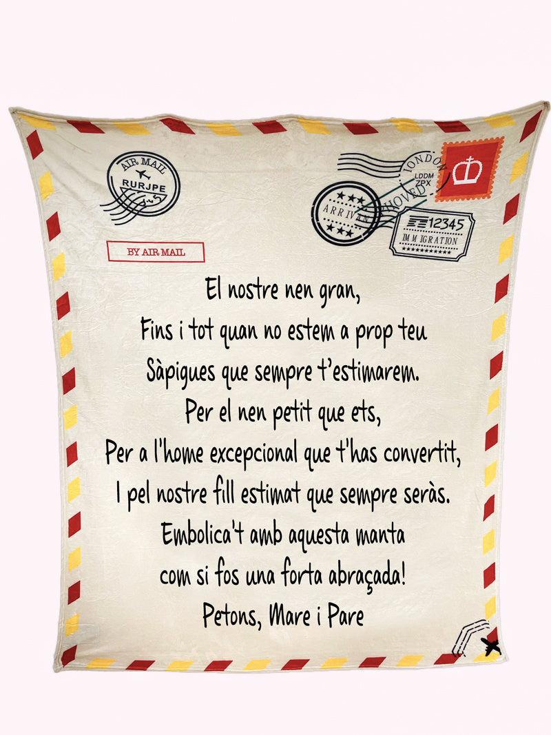 KTX-107987 Cozy Yellow Flannel Lamb Wool Blanket 130x150cm