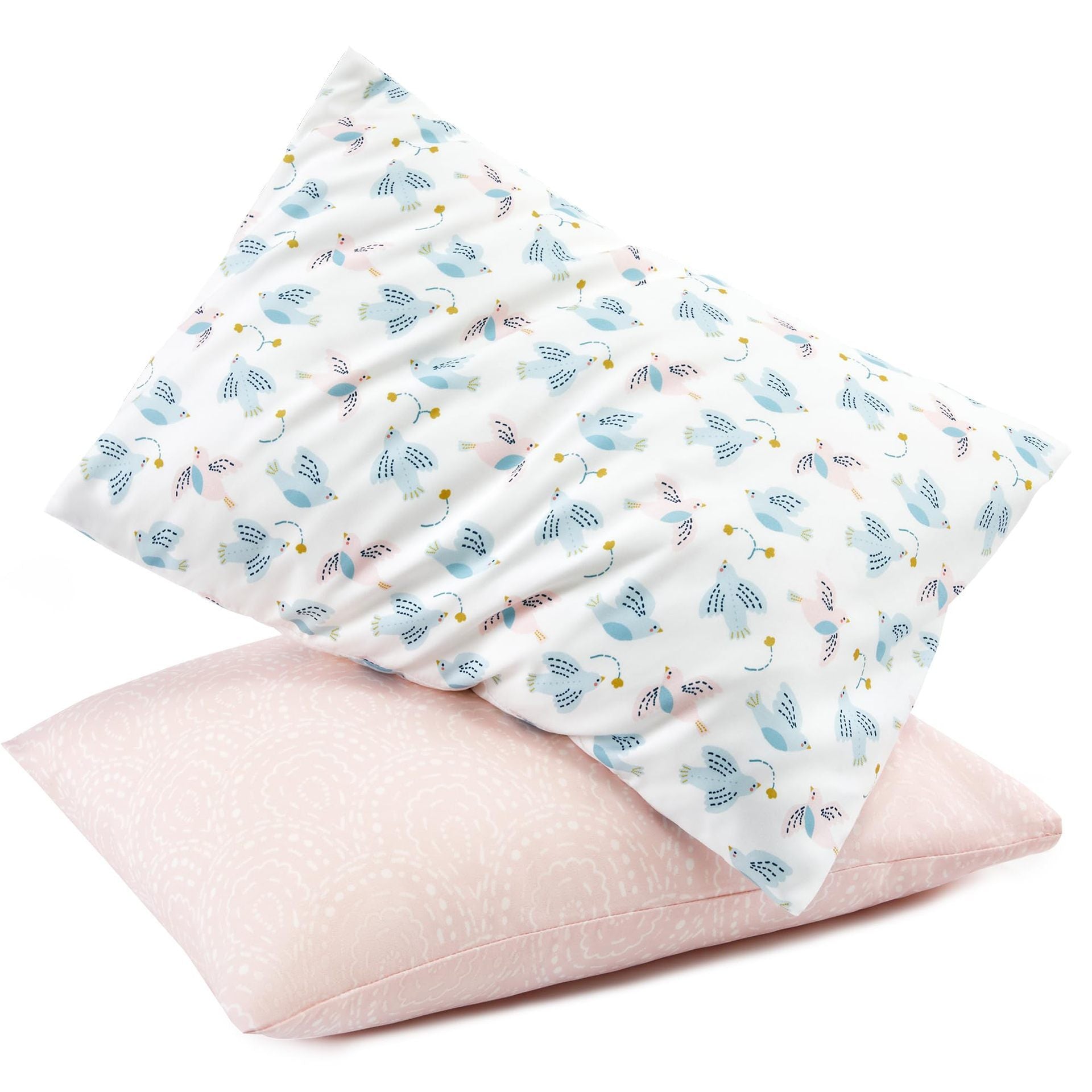 KTX-107987 Soft Breathable Gauze Infant Pillowcase Set - Travel Size 33x45cm, 2-Piece Design