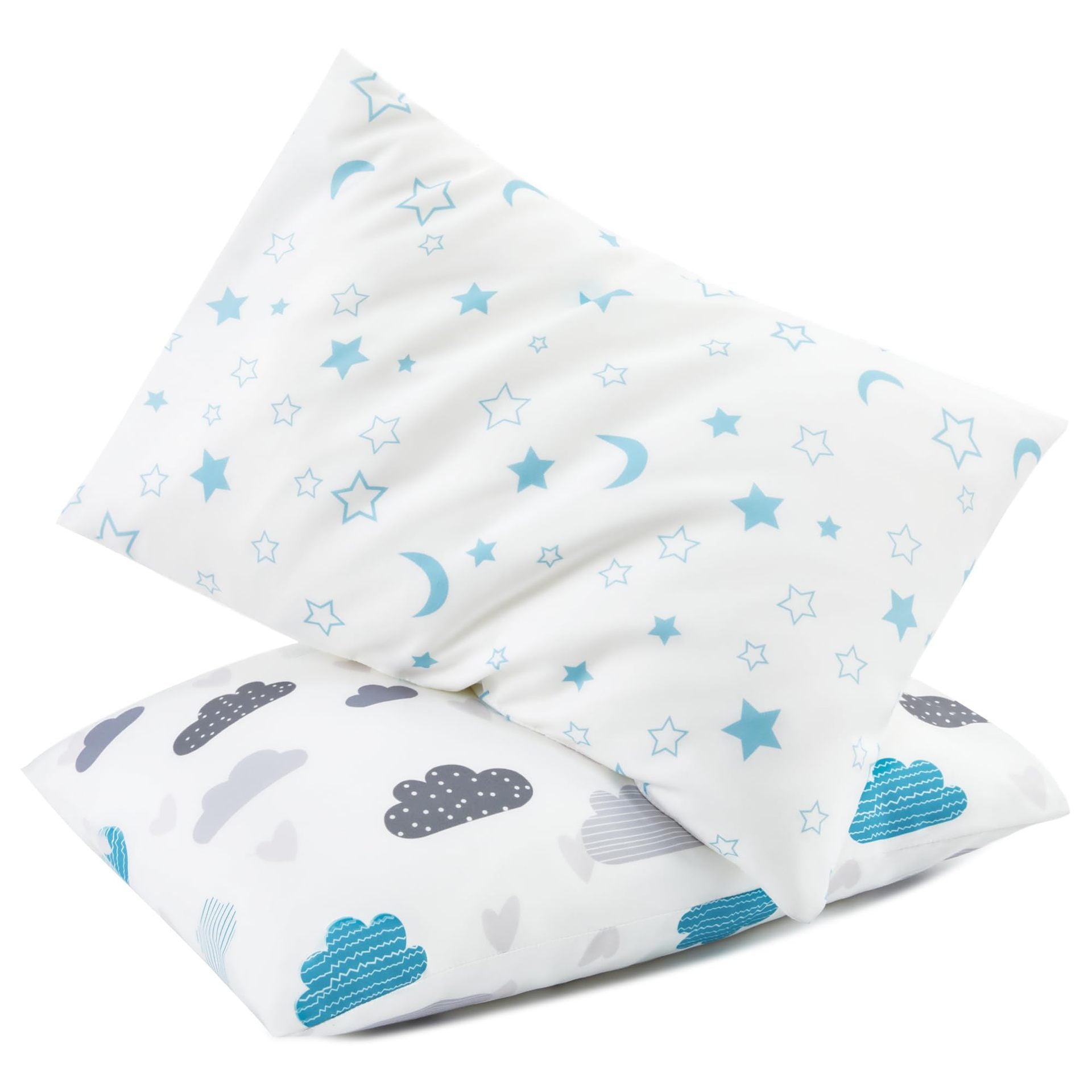 KTX-107987 Soft Breathable Gauze Infant Pillowcase Set - Travel Size 33x45cm, 2-Piece Design