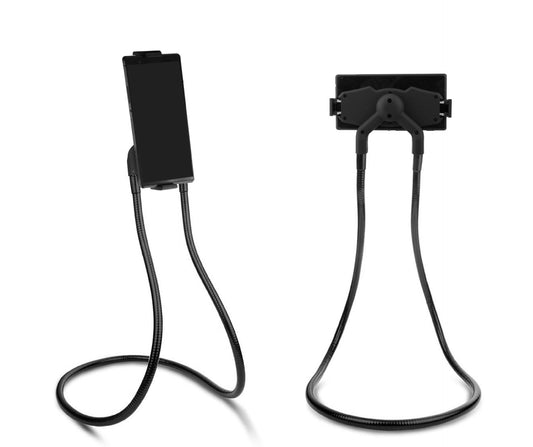KTX-108371 Lazy Rotating Neck Selfie Stand for Smartphones and Tablets, 4.5 to 7.48 Inches