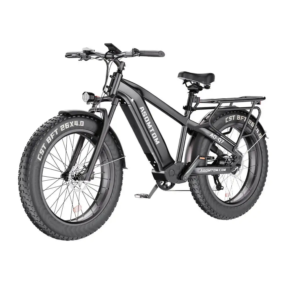 KTX-108627 Aluminum Alloy Electric Bike with 48V Battery, 15Ah, 7-Speed, 20" Fat Tires, Central Motor, Disc Brakes, 30-50km/h Speed