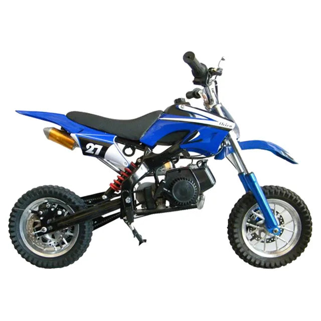KTX-108883 49cc Kids Mini Dirt Bike with 2-Stroke Engine, 30KM/H Max Speed, Pull Start/Electric Start, Disc Brakes, 8-10 Inch Wheels