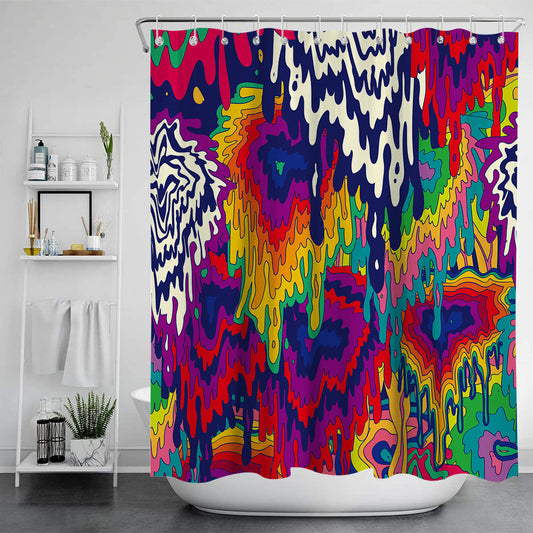 KTX-109011 All-Polyester Digital Print-Free Shower Curtain in Multiple Colors and Sizes