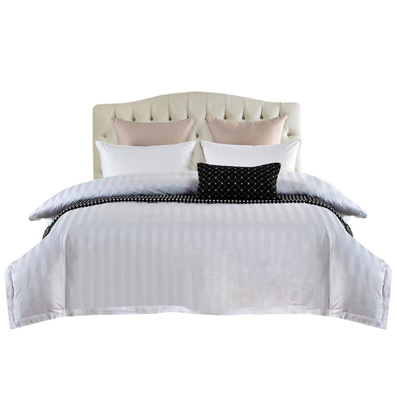 KTX-109139 Cotton Hotel Quilt Cover Set for Bed and Breakfast Comfort