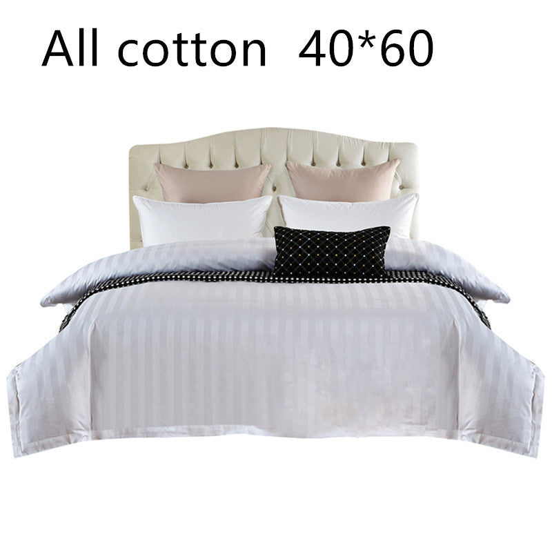 KTX-109139 Cotton Hotel Quilt Cover Set for Bed and Breakfast Comfort