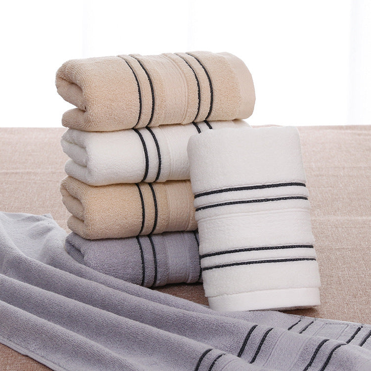 KTX-110035 Absorbent Cotton Towel - 32 Strand Double Silk, Size 37x75cm