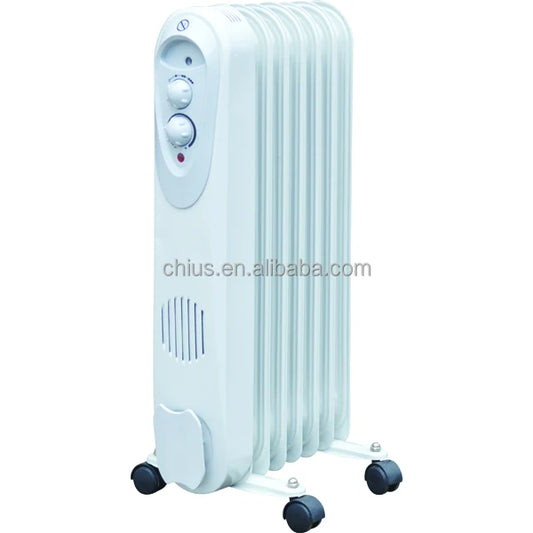 KTX-110227 Efficient Portable Oil Filled Radiator Heater with Adjustable Thermostat and Safety Features