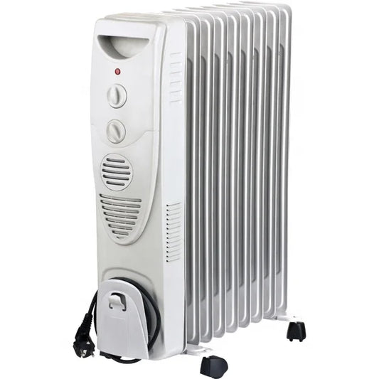 KTX-110227 Efficient Portable Oil Filled Radiator Heater with Adjustable Thermostat and Safety Features