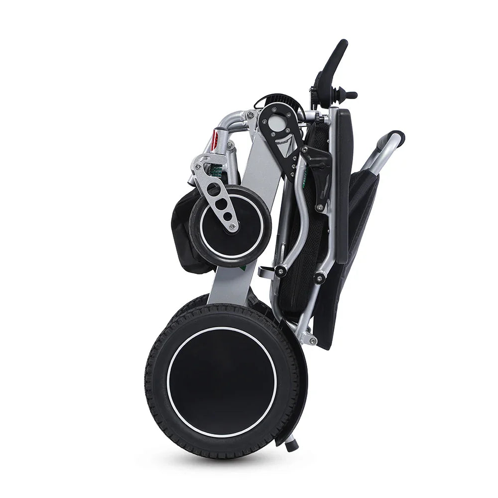 KTX-110483 Foldable Electric Wheelchair for Seniors and Disabled, Portable with Aluminum Alloy Frame, 120 kg Load Capacity, 20 km Range