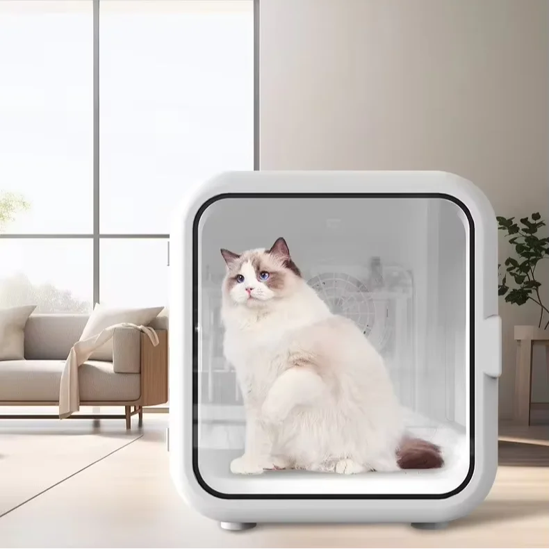 KTX-110867 Eco-Friendly 62L Automatic Pet Hair Dryer Box with Temperature Control for Dogs and Cats, Ultra Quiet, Indoor/Outdoor Use