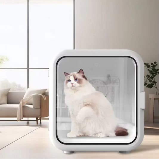 KTX-110867 Eco-Friendly 62L Automatic Pet Hair Dryer Box with Temperature Control for Dogs and Cats, Ultra Quiet, Indoor/Outdoor Use