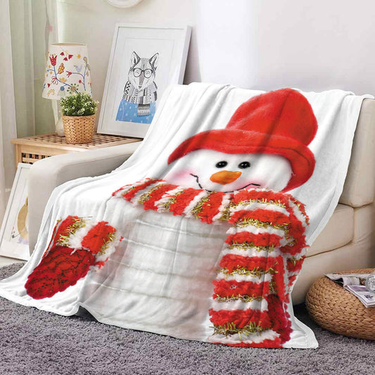 KTX-110931 Super Soft Flannel Blanket - Warm Cartoon Print Toss Blanket in Various Sizes and Colors