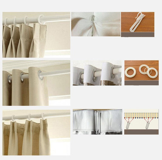 KTX-111315 Pastoral Style Gauze Curtains for Bedroom and Living Room - Light-Filtering Polyester and Cotton Blend