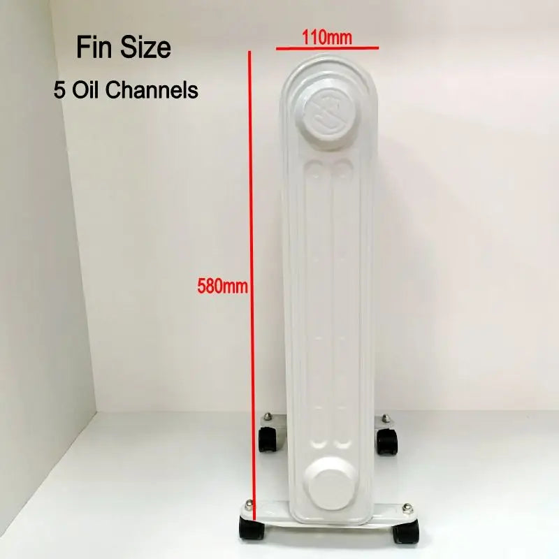 KTX-111379 Electric Oil Filled Radiator Heater with Timer - 1500W/2000W/2500W Adjustable Thermostat, Overheat & Tip-Over Protection for Indoor Use