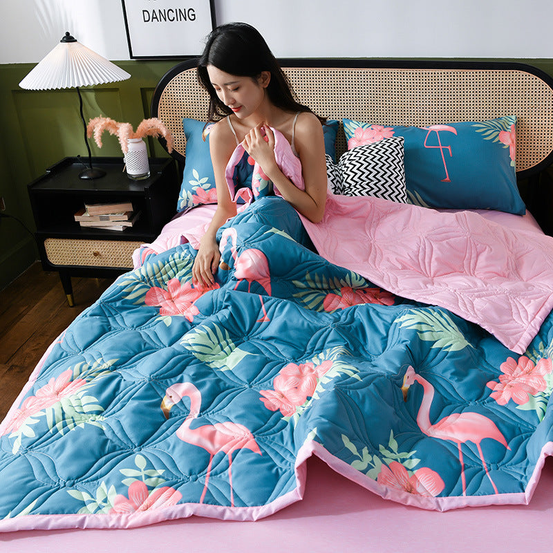 KTX-112915 Summer Cool Quilt in Washed Cotton - Air-Conditioning Comfort for Year-Round Use