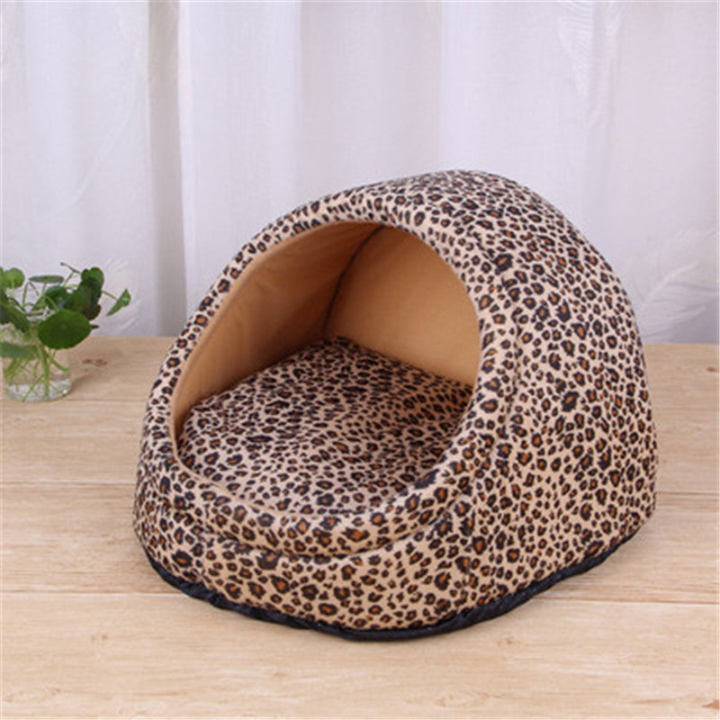 KTX-113043 Cozy and Soft Artificial Plush Pet Nest with Non-slip Bottom - Ideal for Small Pets in Winter