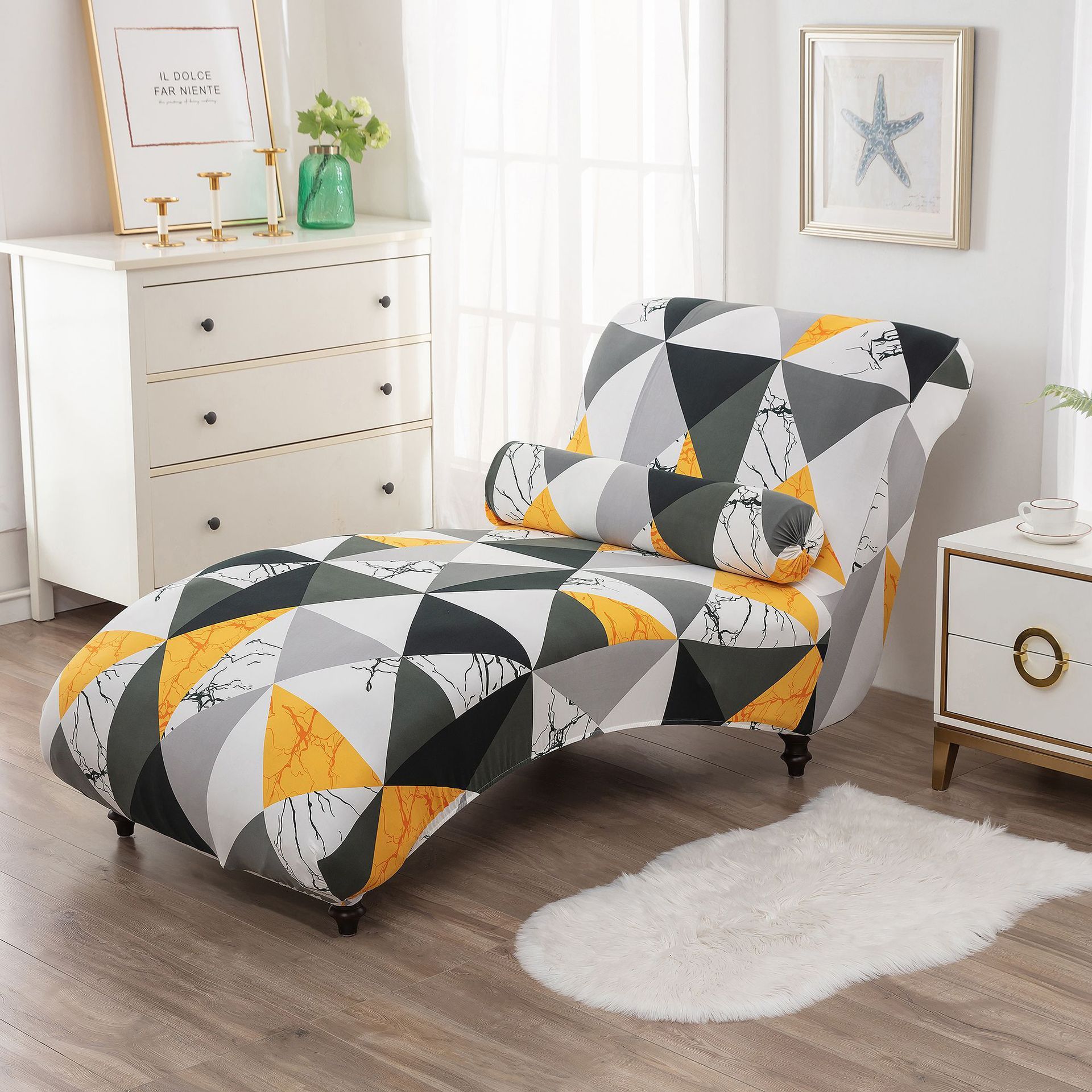 KTX-113811 All-Inclusive Stretch Armless Sofa Cover - Multiple Solid Color Options with Recliner Cover and Pillowcase