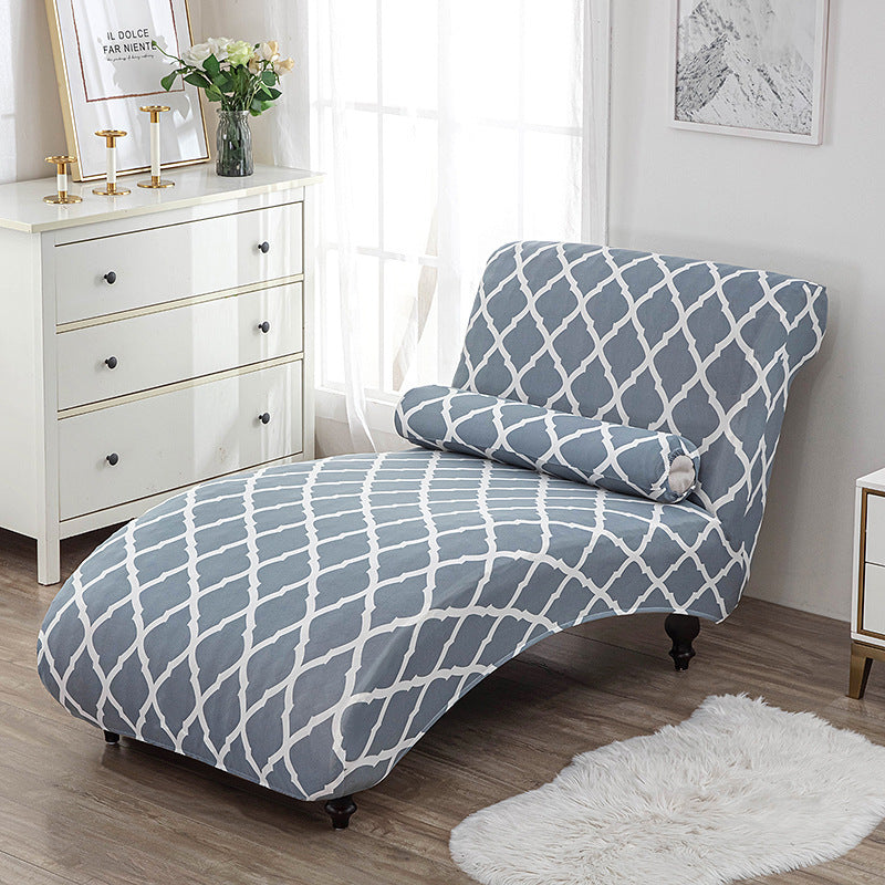 KTX-113811 All-Inclusive Stretch Armless Sofa Cover - Multiple Solid Color Options with Recliner Cover and Pillowcase