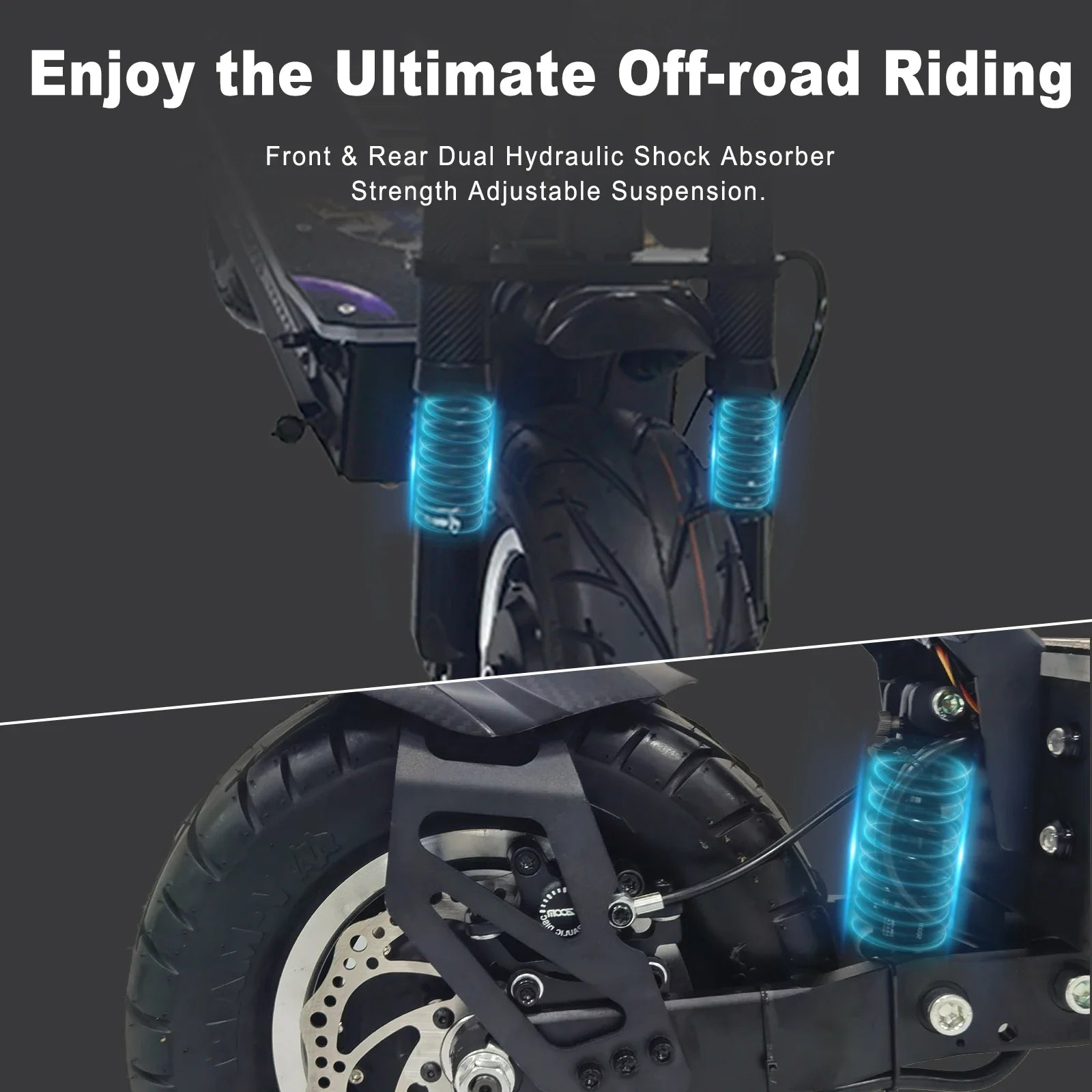 KTX-113939 72V Dual Motor Folding Electric Scooter, 4000W Power, Max Speed 68MPH, 13-Inch Tires