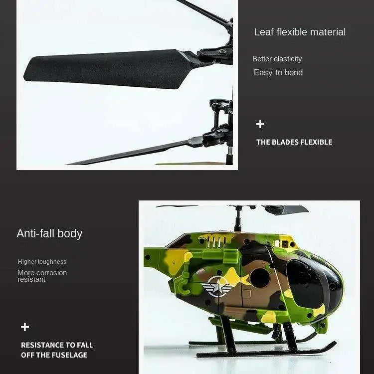 Mini RC Helicopter 2.5CH - Ready-to-Fly Indoor & Outdoor Fun Toy, Remote Control 30M Range