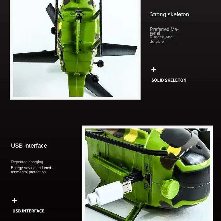 Mini RC Helicopter 2.5CH - Ready-to-Fly Indoor & Outdoor Fun Toy, Remote Control 30M Range