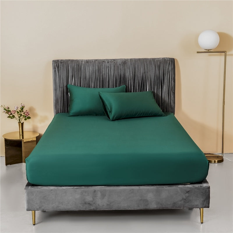 KTX-115539 Luxury White Pure Cotton Single Bed Sheet - 200cm x 230cm, Solid Color Design