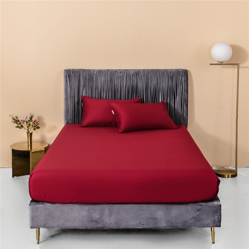 KTX-115539 Luxury White Pure Cotton Single Bed Sheet - 200cm x 230cm, Solid Color Design