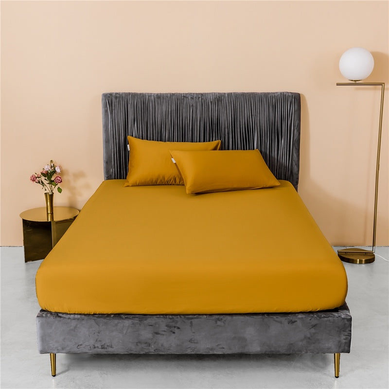KTX-115539 Luxury White Pure Cotton Single Bed Sheet - 200cm x 230cm, Solid Color Design