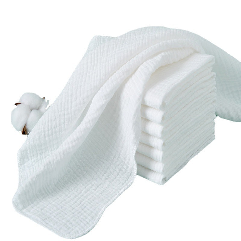 KTX-117779 Washable Cotton Double-Layer Gauze Diapers for Newborns - 8 Pack, 43x45CM, Pure Cotton