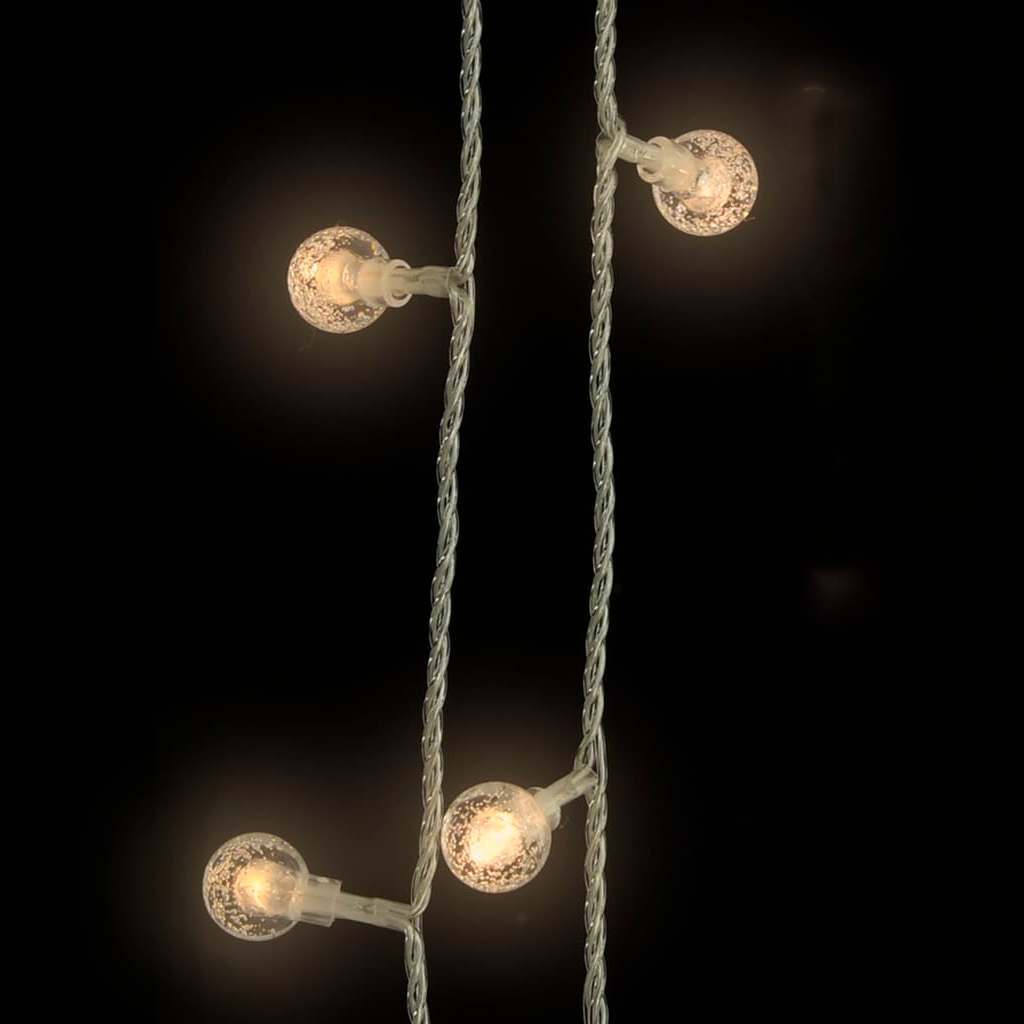 KTX-118163 Warm White String Lights with 200 LEDs, 20m Length, 8 Lighting Effects