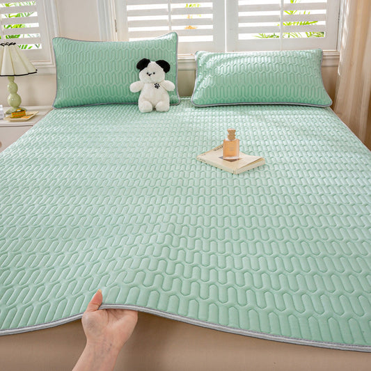 KTX-118355 Cooling Summer Mattress Made with Ice Silk and Natural Latex, Available in Multiple Sizes and Colors