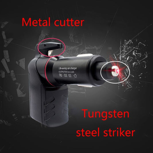 KTX-118419 Universal USB Emergency Escape Tool for Car Safety with Window Breaker Function