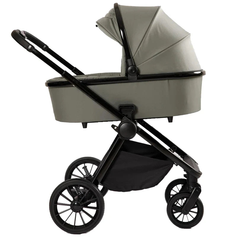 KTX-118547 Versatile Foldable 3-in-1 Baby Stroller with PU Linen Fabric for Ages 3+