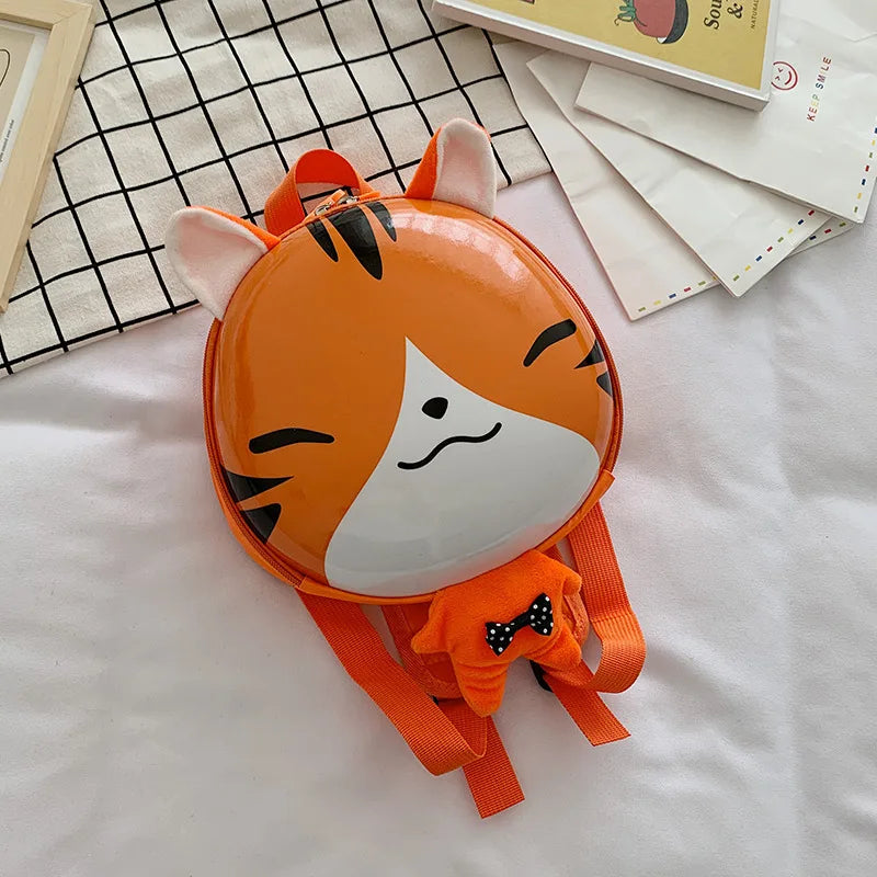 KTX-118611 Cute Cartoon Animal Plush Backpack for Kids - Versatile 2 in 1 Soft Stuffed Toy and Preschool Bag