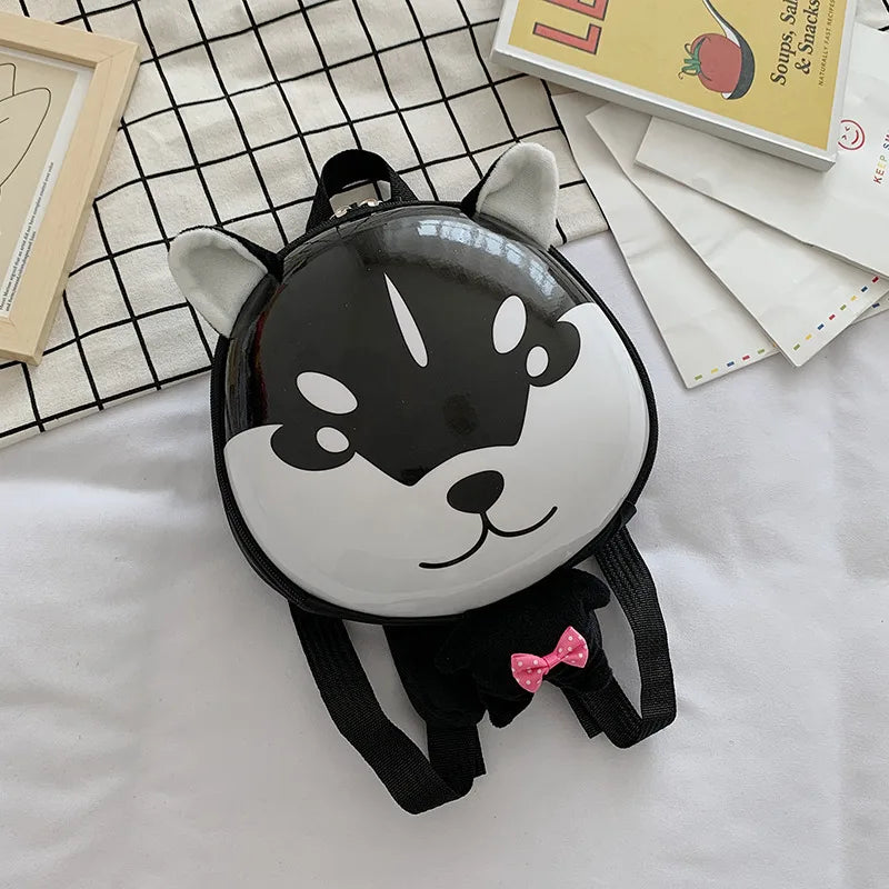 KTX-118611 Cute Cartoon Animal Plush Backpack for Kids - Versatile 2 in 1 Soft Stuffed Toy and Preschool Bag