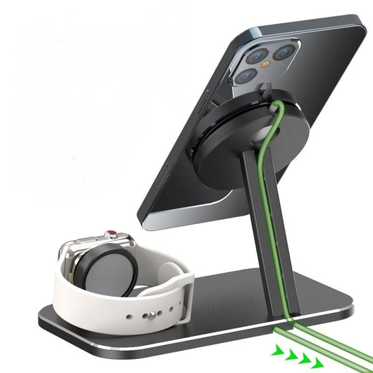 KTX-119571 Magnetic Wireless Charging Stand for iPhone 12 Pro Max Mini and i-Watch Dock Holder
