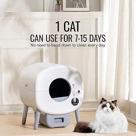 KTX-119955 Automatic Self-Cleaning Cat Litter Box with APP Control and Dual Safety Sensors - 76L Capacity