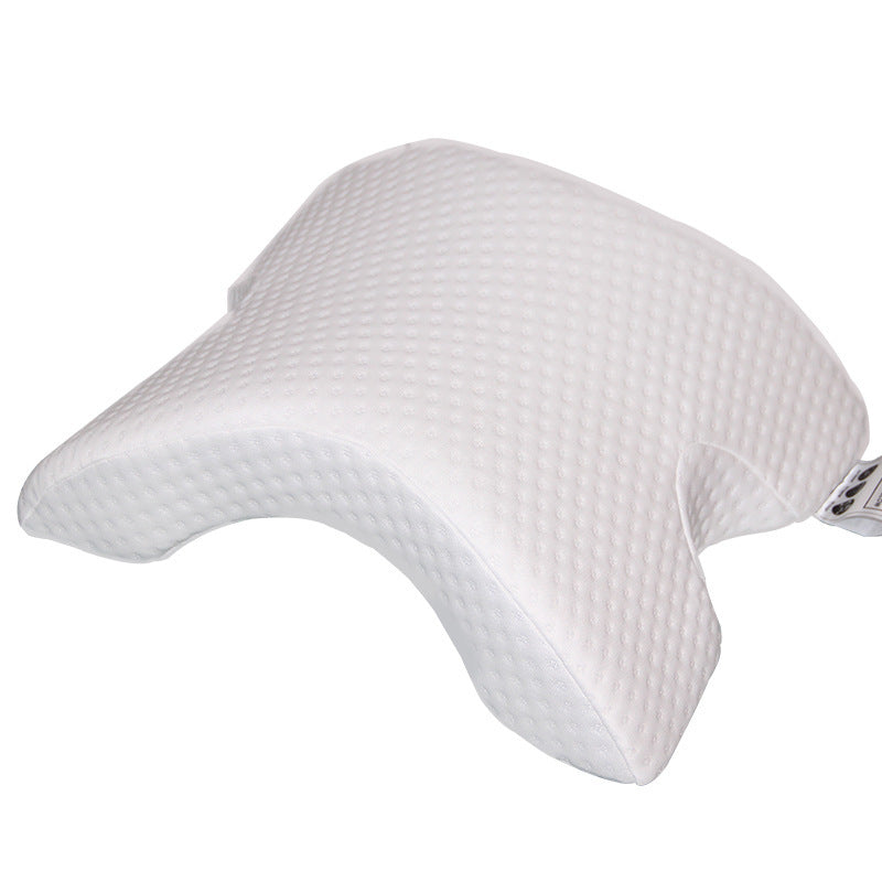 KTX-120467 Tencel Slow Rebound Memory Foam Arch Pillow for Health Massage - White, Rose Red, Gray