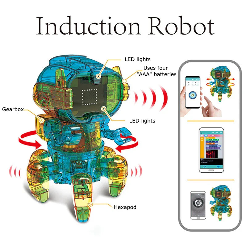 KTX-120915 Solar-Powered DIY Snail Orangutan Robot Toy for Kids Ages 3 and Up