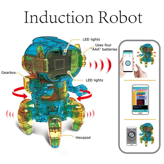 KTX-120915 Solar-Powered DIY Snail Orangutan Robot Toy for Kids Ages 3 and Up