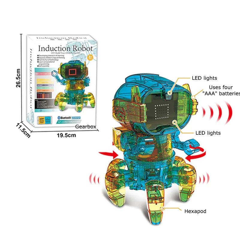 KTX-120915 Solar-Powered DIY Snail Orangutan Robot Toy for Kids Ages 3 and Up
