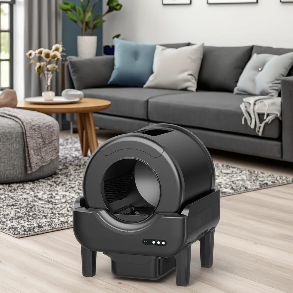 KTX-121107 Automatic One-Click Cat Litter Box with Anti-Splash Feature and Large Capacity