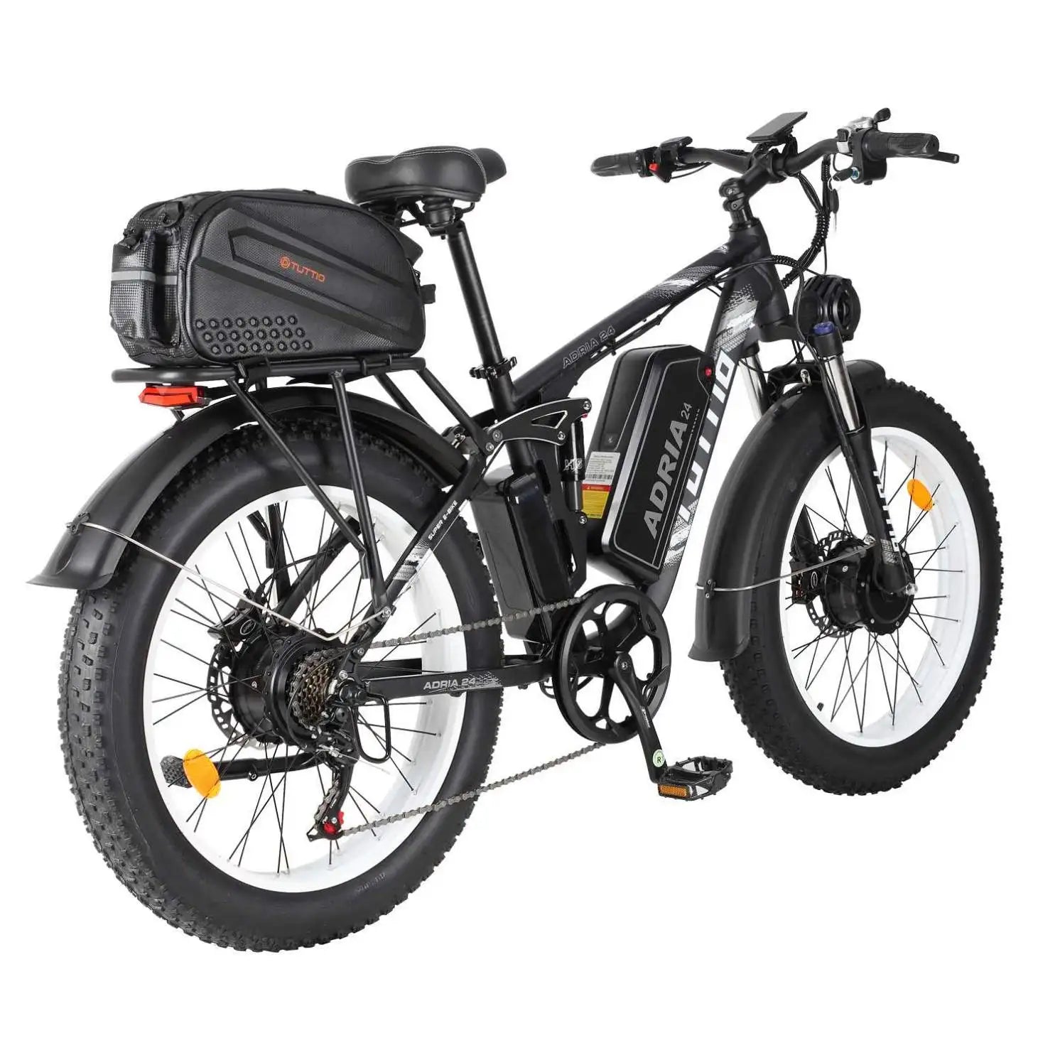 KTX-121363 4000W Dual Motor Electric Fat Tire Bike with Long Range 52V Battery and 7-Speed Gear System