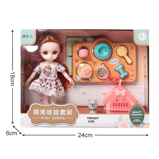 KTX-121491 Doll Playhouse Gift Set for Girls - Educational Toys for Ages 0-14