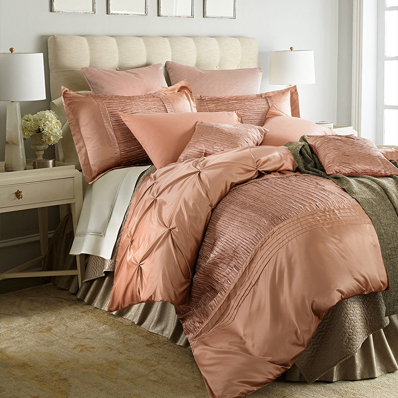 KTX-121811 Cotton Wedding Set with Elegant Decoration for 1.5m to 2.0m Beds - 4-Piece Collection